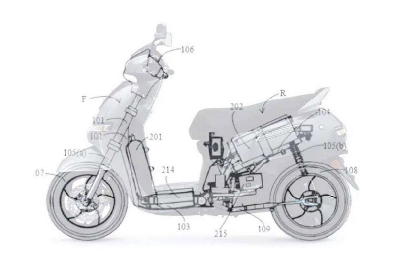 Dafra scooter - modelo da parceira TVS movido a hidrogenio