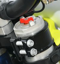 Detalhes da pré-carga da mola frontal Husqvarna F E 350 s 2023