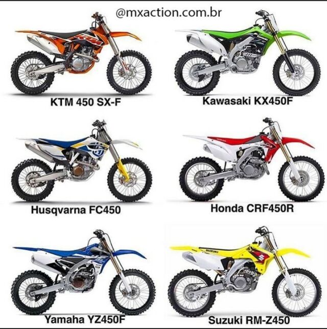 Escolha a sua, e marque um amigo pra escolher também! 

SIGA NOSSOS PARCEIROS ✔
👉@portalmxoficial
👉@reddragon_racing
⠀
Acesse: https://mxaction.com.br/
.
.
.
#moto #motorcycle #brasil #honda #yamaha #motogp #instamoto #bikelife #gopro #biker #duasrodas #photography #motociclista #brazil #motociclismo #lifestyle #motocross #bmw #motor #superbike #mototerapia #motolife #kawasaki